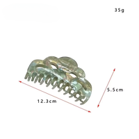 Pince à cheveux requin ajourée élégante et simple, style européen et américain, pour femme, vente en gros