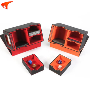 Boîte de rangement 3-en-1 en cuir PU Torson OEM160+ pour jeux de société, étui personnalisé pour cartes Aard Deck et Yu-Gi-Oh TCG - Product Image 5