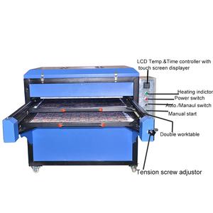 Presse à chaleur par sublimation semi-automatique <span class=keywords><strong>grand</strong></span> <span class=keywords><strong>format</strong></span> 70X90 80X100 100X120cm pour t-shirt <span class=keywords><strong>textile</strong></span> vêtement nouvelle machine de transfert de chaleur - Product Image 2