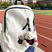 Jolies breloques et pendentifs en peluche sur le thème du tennis, jouets en peluche, ornements de sac et porte-clés