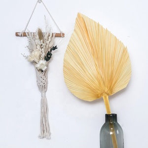 Éventail en feuilles de palmier séchées multicolores, décoration florale originale pour mariage et événements - Product Image 5