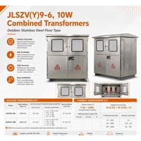 Transformateur combiné CT/VT de classe 0,2S 10 kV JLSZV(Y)9-10W 200/5A pour projets de mesure extérieurs