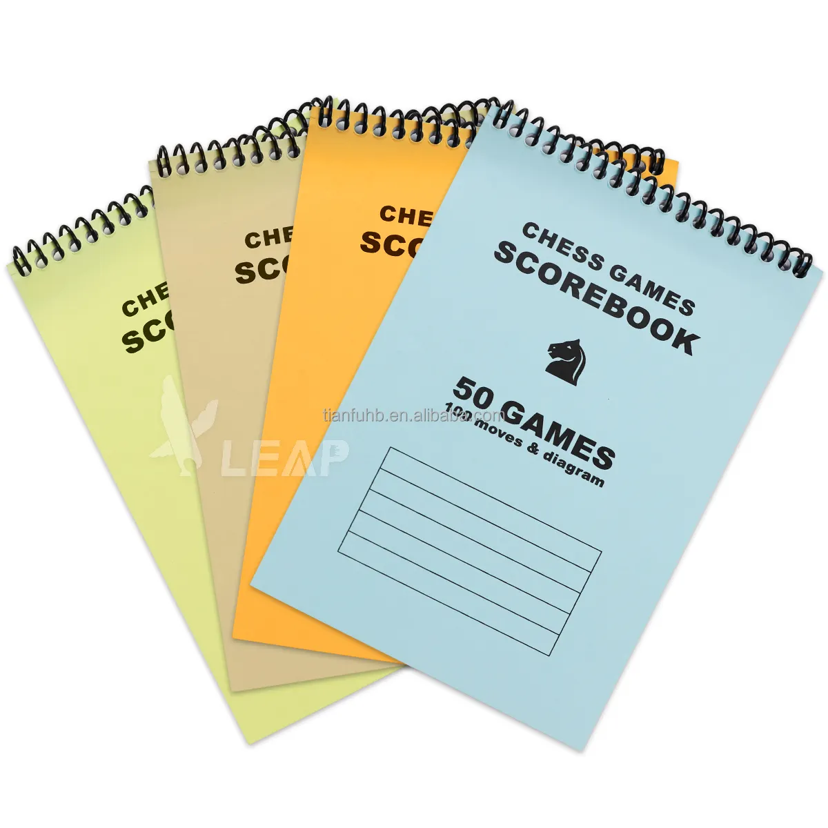 OEM ODM 50 feuilles de pointage d'échecs avec 100 mouvements Journal de tournoi Livre de pointage d'échecs Jeu d'échecs Cahier de notes en papier sans bois