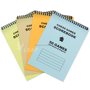 Bloc-notes en papier sans bois OEM ODM, 50 feuilles de scores d'échecs avec 100 mouvements, carnet de scores de tournoi, carnet de notes pour les jeux d'échecs - Product Image 1