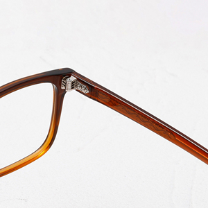Lunettes de vue rectangulaires à monture complète pour hommes, monture solide écaille de tortue, anti-UV, correction de la vision, pour toutes les formes de visage, adulte - Product Image 5