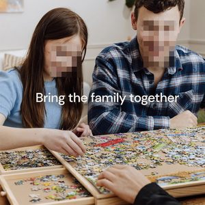 1500 mảnh di động xoay Bảng câu đố với bìa & 6-ngăn kéo lưu trữ-MẠNH MẼ xoay ghép hình Bảng câu đố với ngăn kéo - Product Image 2