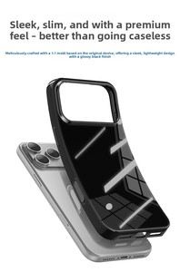 Custodie per Cellulari in TPU Flessibile Nero Lucido Tinta Unita Economiche all'Ingrosso per <span class=keywords><strong>iPhone</strong></span> 17 16 15 <span class=keywords><strong>14</strong></span> 13 12 <span class=keywords><strong>Pro</strong></span> Max 17 Air - Product Image 6