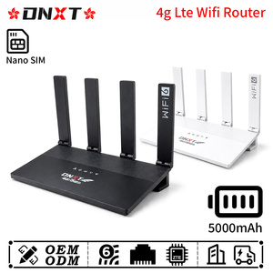 Routeur wifi 4G DNXT 300 Mbps, modem USB 4G LTE, 1WAN/4LAN, routeur wifi 2,4 GHz, 6 ports, 5000 mAh, mode AP, routeur wifi avec carte SIM pour bureau - Product Image 1