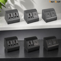 Enchufe de Esquina con USB A+C, Toma de Corriente Oculta para Gabinete de Baño, Espejo, Muebles de Oficina y Escritorio