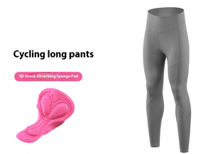 Pantalones Largos de Ciclismo para Mujer, Personalizados OEM, Transpirables, Antibacterianos, Resistentes al Viento, Ligeros, que Absorben la Humedad, con Almohadilla de Esponja 3D que Absorbe los Impactos - Product Image 4