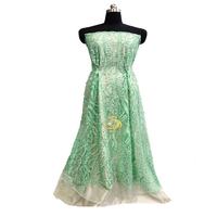 Nre Trend Tricot Dentelle Tissu De Luxe De Mariage Vert Dentelle Tissu Pour Les Femmes Robe