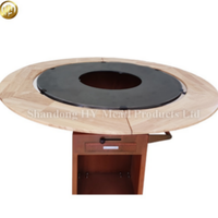 Zone de barbecue extérieure, foyer - Barbecue au charbon de bois en acier corten avec une durabilité longue durée