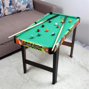 Prix usine 35 pouces jouets de sport en bois maison billard/billard ensemble de table pour enfants avec queue de billard bâton brosse et triangle craie - Product Image 1