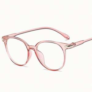 Gafas con Logotipo Personalizado para Hombre y Mujer, Lentes Transparentes Redondas, Montura Óptica, Gafas Anti Luz Azul para Computadora - Product Image 5