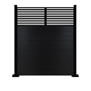 Valla WPC horizontal de 6 pies y puertas <span class=keywords><strong>para</strong></span> casas Valla DE PANTALLA DE PRIVACIDAD sin excavación con <span class=keywords><strong>tratamiento</strong></span> de superficie en relieve - Product Image 5