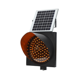 Luz de tráfico <span class=keywords><strong>solar</strong></span> inteligente, modelo de carretera de 300mm, amarilla, advertencia y reducción lenta - Product Image 4