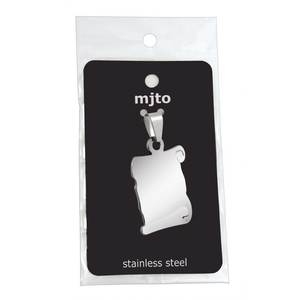 Ciondolo in Acciaio Pergamentato 17x26mm Placcato Oro 18K 20mm Componenti per Gioielli in Confezione Sacchetto - Product Image 2