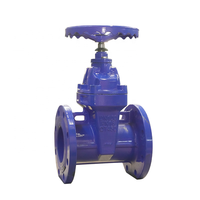 Vanne à opercule à bride en fonte ductile HC44X GGG50 avec disque en caoutchouc EPDM PN16 DN50-DN800, anti-retour pour l'alimentation en eau et les eaux usées