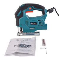 Scie sauteuse portative BYT-JS55D 550W 220V, scie sauteuse électrique professionnelle à vitesse variable, outils de coupe pour le travail du bois, du métal et du plastique