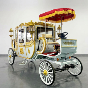 Wedding Zhenda Royal Horse Carriage Electric Steel Customized Color Luxury Classic 4-6 Persons Solid <b>Rubber</b> Tires on Sale - Product Image 1
