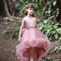 Robe de ballet multicouche à volants pour filles, costume de ballet professionnel pour enfants, jupe courte ou longue pour spectacle