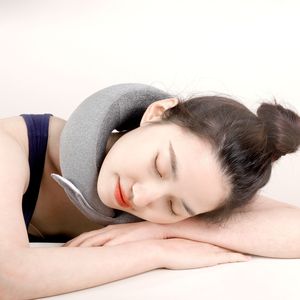 Oreiller de massage cervical en forme de U Rongyi Innovation, rechargeable, avec fonction chauffante et vibrante, pour la maison, les voyages et la voiture - Product Image 3