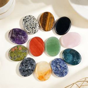 Pierres de méditation naturelles mélangées, pierres de paume polies en vrac, cristaux de guérison des chakras, pierres de poche pour le pouce, cadeau spirituel pour la méditation et la relaxation - Product Image 2