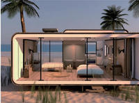 Cabine Apple innovante pour les espaces en libre-service et d'exposition Installation facile Conception fiable en acier Cabine Apple Pod House
