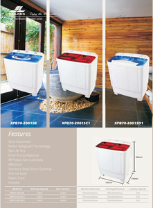 XPB130-2009SH de bañera doble, <span class=keywords><strong>lavadora</strong></span> - Product Image 5