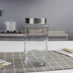 Venta caliente tapa de tarro de almacenamiento cuadrado de vidrio para Cocina - Product Image 4
