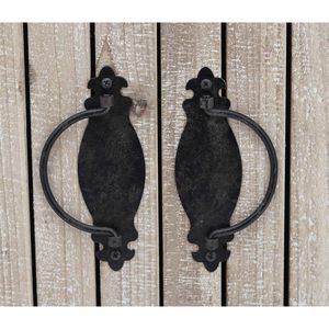 Armoire de rangement rustique en bois avec portes et étagères 31,5 L x 31,75 H pour salon ou cuisine - Product Image 3