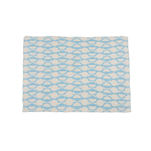 Manta de Chenilla Tejida con Puntos Geométricos <span class=keywords><strong>Azul</strong></span> Claro, Súper Suave, Cálida, Plegable, Lavable, para Todas las Temporadas, para Sofá - Product Image 4