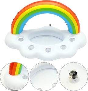 Inflatable Modern Thermal Rainbow Cloud <b>Cooler</b> with 12L Capacity for Cans Floating Outdoor Use - Product Image 5
