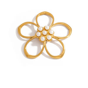 SUMMLY Koleksi Musim Gugur Musim Dingin Terbaru Kalung Liontin Hati Ukuran Besar Lapis Emas 18K Bahan Stainless Steel untuk Pembuatan Kalung DIY - Product Image 2