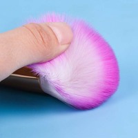 Dongmei, vente en gros, pinceaux de maquillage pour le visage en poils synthétiques colorés personnalisés, kit de 10 pinceaux cosmétiques à manche en plastique, marque privée