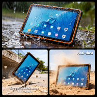 Tableta Robusta de Grado Industrial con Android 13 de 10.1 Pulgadas, IP68, NFC, Escáner de Código de Barras para Operaciones de Servicio Empresarial en Campo