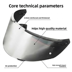 Nouvelle visière de casque K3 compatible avec les casques K3/K4, coupe-vent, imperméable, anti-sable pour un usage quotidien - Product Image 3
