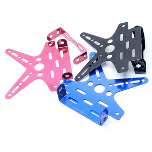 Modified Motorcycle License Plate Bracket Adjustable Aluminum Alloy For Scooters Electric Vehicles Universal Fit Rear <b>Mount</b> - Product Image 1