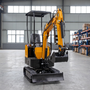 Mini-excavatrice sur chenilles 1000 kg, mini-pelle multifonction, facile à utiliser pour les projets résidentiels, couleur personnalisée, logo OEM ODM - Product Image 1