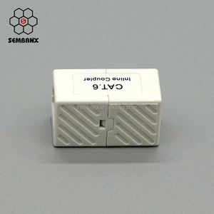 Acoplador en línea Cat6 RJ45 8p8c acoplador directo cat6a CAT5e Cat6 Keystone - Product Image 4