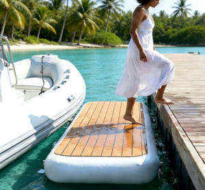 Passerelle gonflable flottante en Drop Stitch pour accès aux yachts, bateaux et marinas - Product Image 6