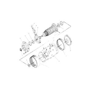 Doosan <b>Hydraulic</b> <b>Motor</b> A17014224 Piston Type For Electric Forklift BC25S2 BC30S2 BC25SE2 - Product Image 1