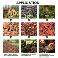 Broyeur de bois et déchiqueteur agricole avec moteur diesel - Machine robuste pour la coupe d'arbres, contrôle numérique, prix bas, à vendre
