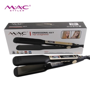 Plancha de pelo de hierro plana Mac, <span class=keywords><strong>peluquería</strong></span> profesional, <span class=keywords><strong>precio</strong></span> al por mayor, plancha de pelo para mujer - Product Image 1