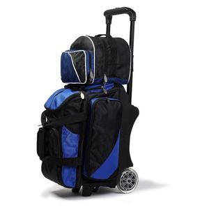 Brunswick Sac de bowling multifonctionnel à roulettes avec compartiment à chaussures spacieux Sac de bowling vintage avec deux boules - Product Image 1