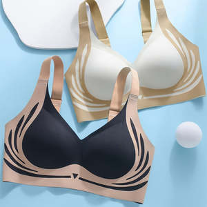 Nuevo Sujetador 3D Sin Costuras de Lujo para Mujer Talla Grande, Soporte Alto, Sin Varillas, Comodidad, Efecto Push-Up, Estilo Elegante con Ribete en Contraste - Product Image 4