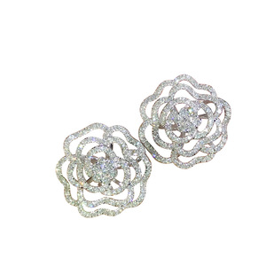Orecchini a Perno Vintage con Fiore Traforato per Donne, Eleganti Orecchini Floreali per Uso Quotidiano, Gioielli Estivi alla Moda, Vendita all'Ingrosso - Product Image 5