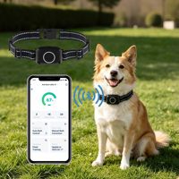 Collar de Adiestramiento Inteligente para Perros, con Bluetooth, Control Remoto por Aplicación, Vibración, Sonido, Descarga Eléctrica, Antiladridos, Recargable, Impermeable, para Perros Pequeños