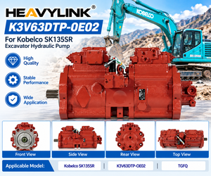 ปั๊มไฮดรอลิกสำหรับรถขุด K3V63DTP-OE02 สำหรับ Kobelco SK135SR อะไหล่เครื่องจักรก่อสร้าง - Product Image 3