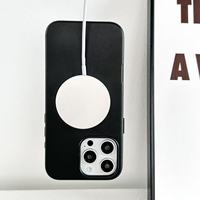 Vente en gros d'étuis de téléphone portable magnétiques en PU lisse de luxe de qualité supérieure pour iPhone 16 15 14 13 12, personnalisation en usine